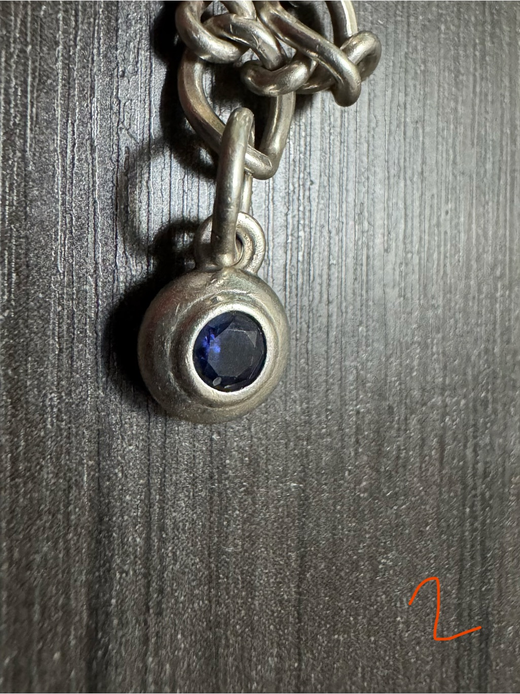 James Avery Blue Sapphire Remembrance Sterling Silver Charm Retail $190** Sept.